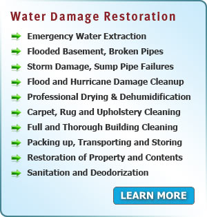 Services Area PA - Water and Flood Damage Restoration