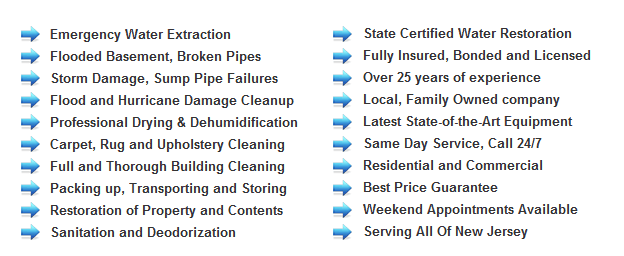 Flood Cleanup Bensalem, Bucks County PA Pennsylvania 19020, 19053